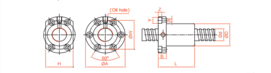 Internal circulation screw SFI factory