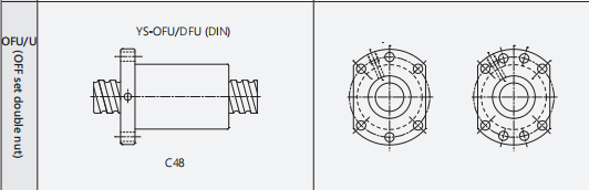 Internal circulation screw OFU manufacture