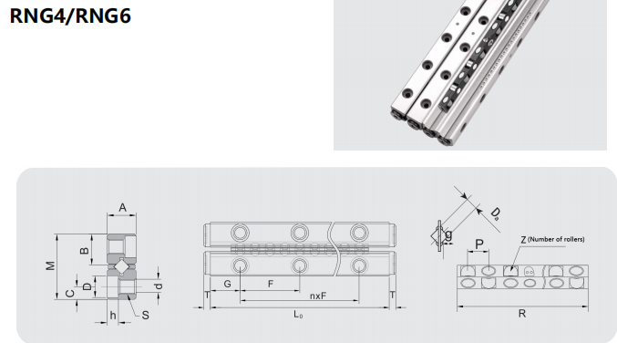 Cross roller rail RN manufacture