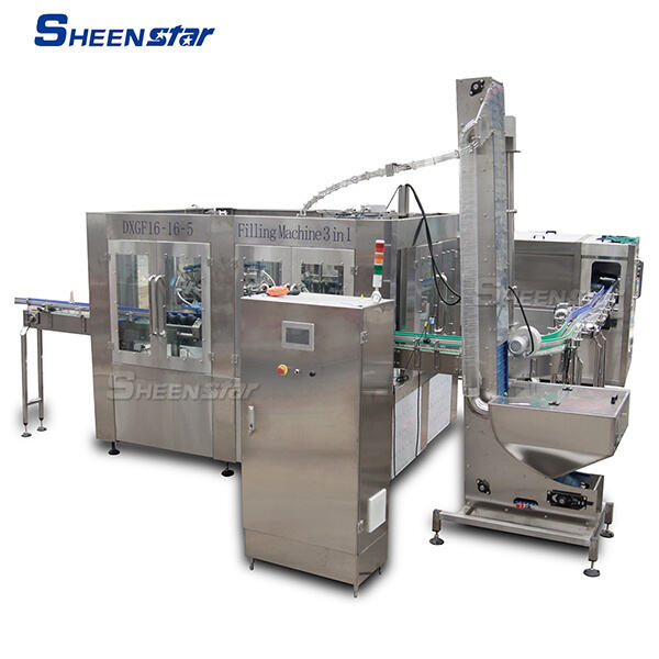 Adapt to various bottle sizes and shapes with adjustable settings on an automatic soda filling machine.