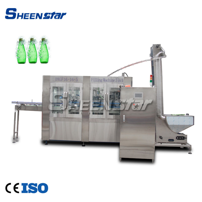 3000bph 330ml Cam şişe CSD dolum makinası