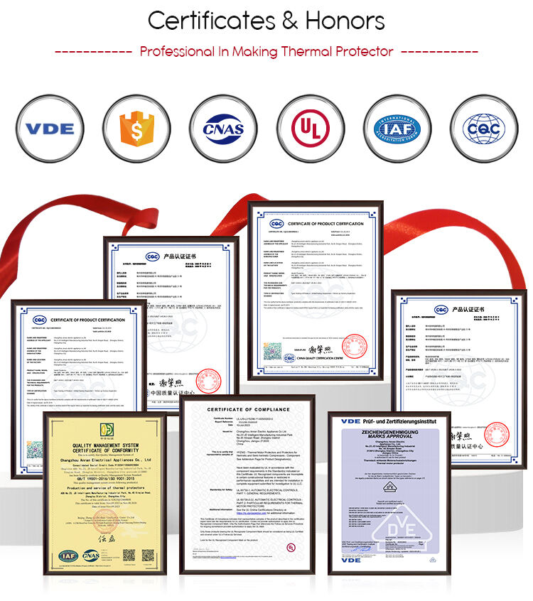 thermal protector for small motors batteries