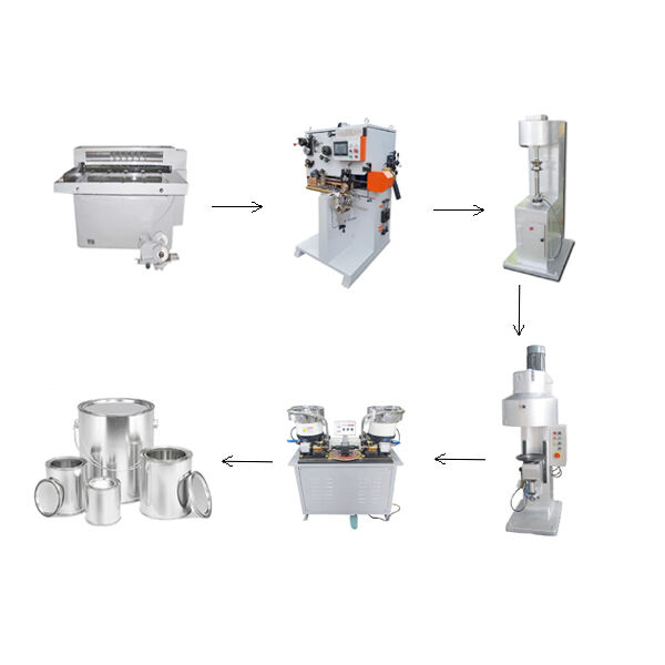 Semi auto round can making line