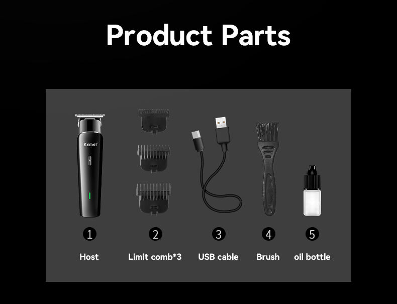 KM-1115 USB Recharge Electric Hair Trimmer Nose Trimmer Replaceable Ceramic Blade Heads Hair Clipper For Men factory