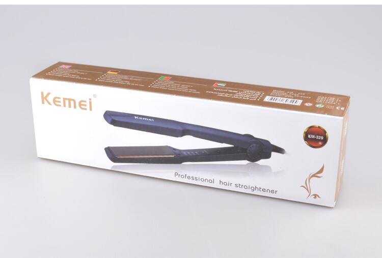 Nouvel outil de coiffure de fer à lisser plat Kemei KM-329 fournisseur
