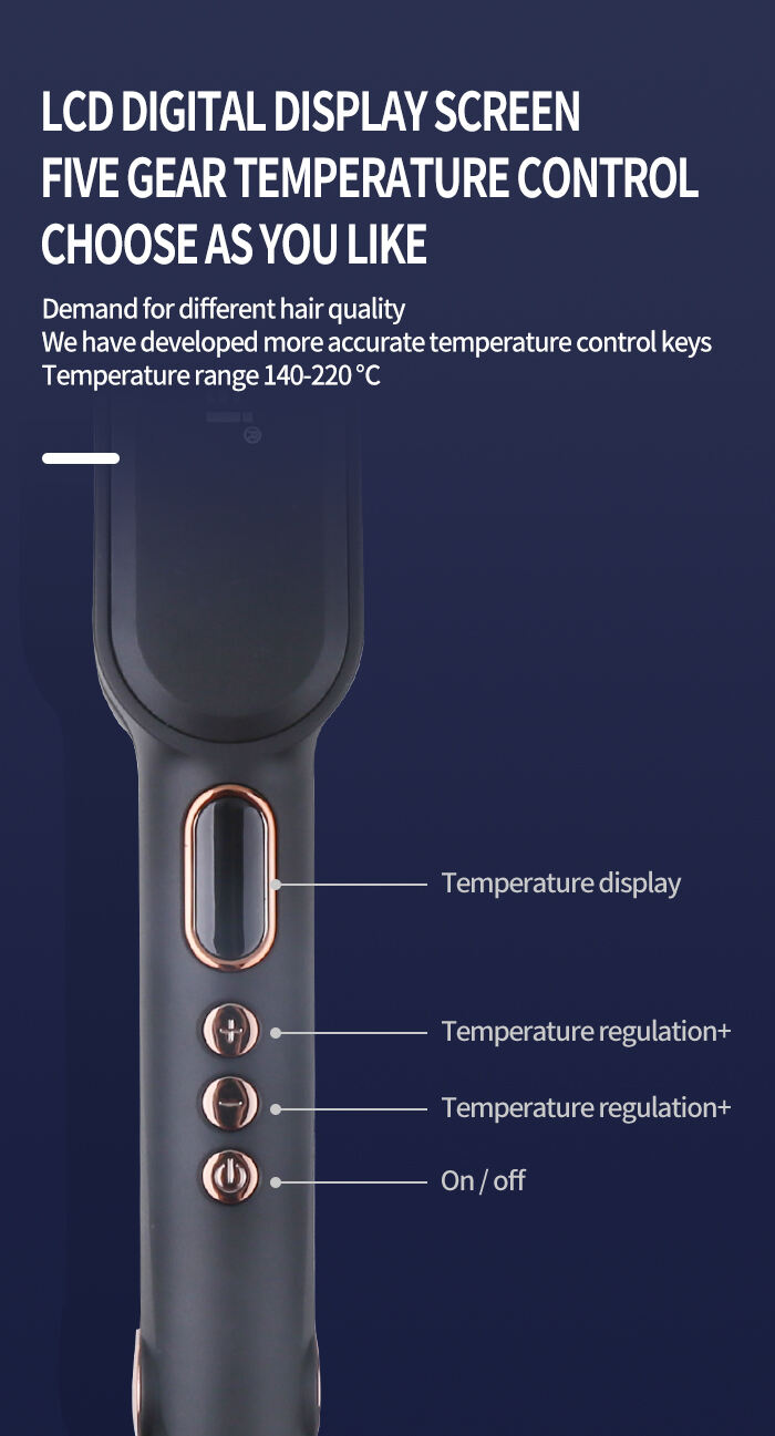 Kemei KM-2239 – fer à lisser professionnel en céramique, réglage de la température, fabrication