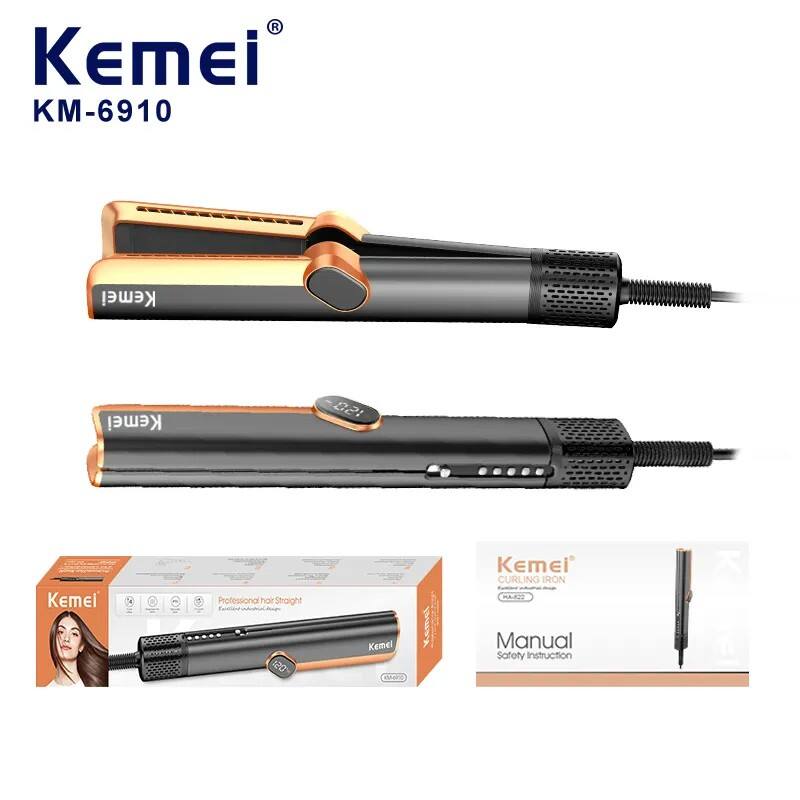 Achieve Perfectly Straight Locks in Minutes with an Electric Straightening Comb.