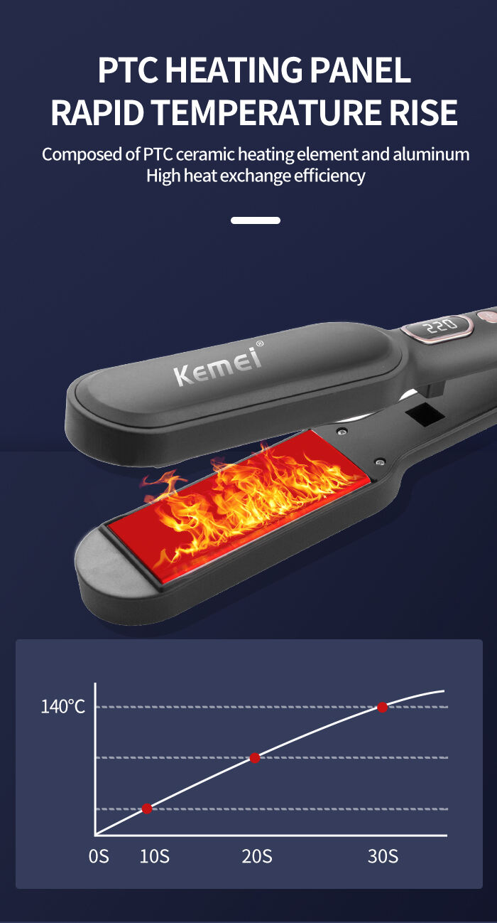 Kemei KM-2239 réglage de la température fer à lisser professionnel en céramique usine