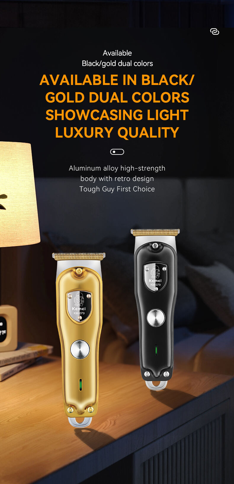 USB Barber Waterproof Electric cordless professional hair clippers and hair trimmer details