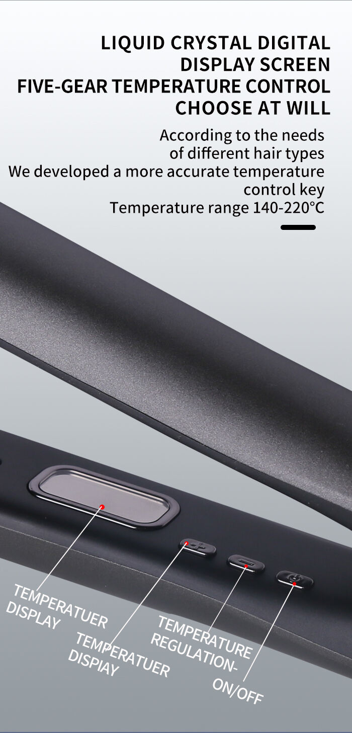 Lisseur à cheveux à chauffage rapide Kemei Km-959 avec réglage de la température Détails des caractéristiques