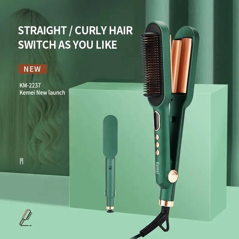 Enjoy professional results at home with an electric pressing comb