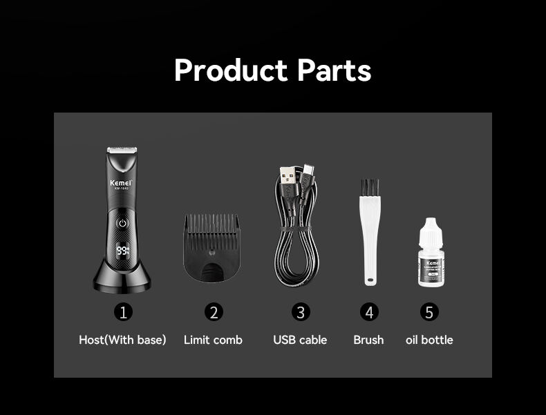 Barber Cordless LCD Hair Trimmer and Cutting For Men Cordless details