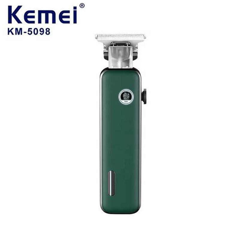 Usb Mini Professional Beard Trimmer And Hair Clipper Kemei Km-5098 Led New Design Rechargeable Hair Clippers Tondeuse For Men