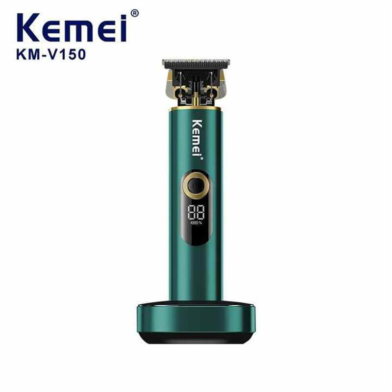Professional Electric Cordless Hair Clipper Trimmer Kemei KM-V150 Men Barber Shop Hair Cutting Machine With Charging Base
