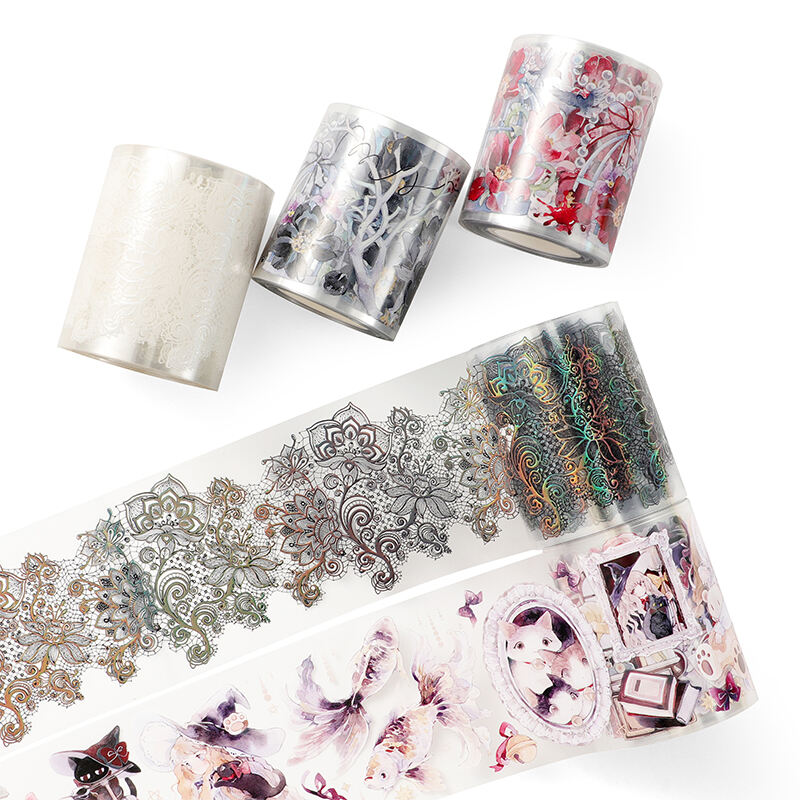 Transparent Foil Tape with Colorful Overlay and Perforation Versatile and Long-Lasting Tape by Manufacturer