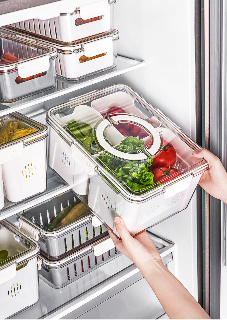 Refrigerator storage box food grade food vegetable preservation frozen kitchen prepared dishes sorting and sealing artifact details