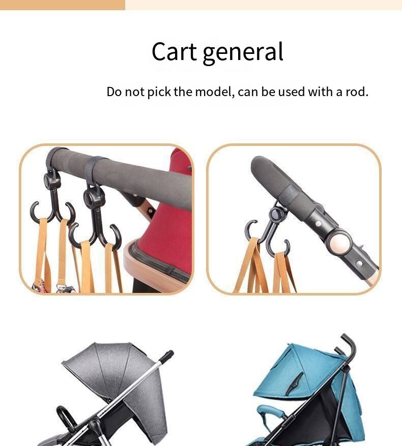 New multi-functional electric vehicle hook double hook cart package baby stroller hook multi-functional bike manufacture