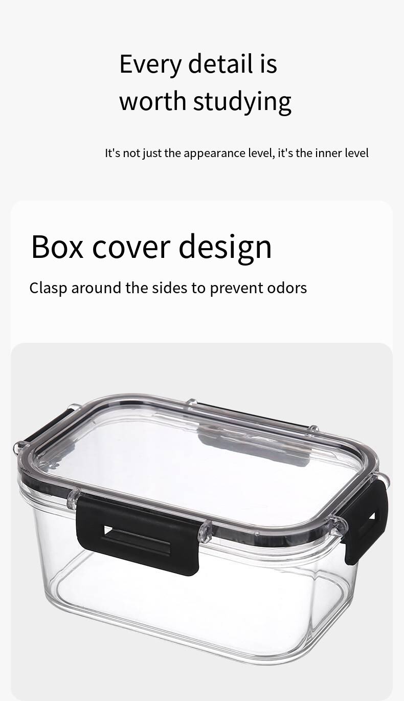 PET Multifunctional sealing plastic crisper refrigerator preservation bowl Microwave heating lunch box Food storage factory