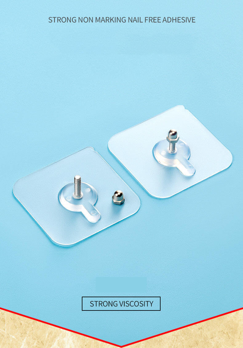 Traceless nail no punching hook screw stick picture frame photo wall tile wall nail wall hanging stick hooks supplier