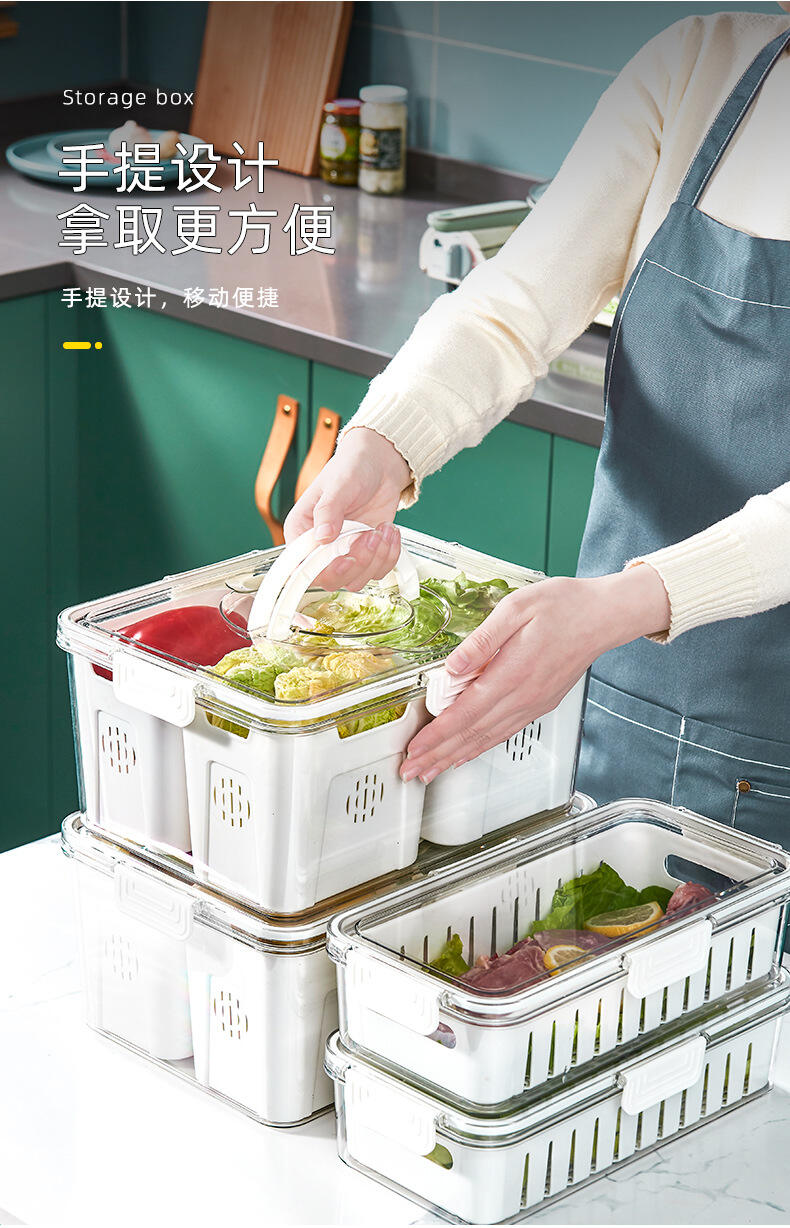 Refrigerator storage box food grade food vegetable preservation frozen kitchen prepared dishes sorting and sealing artifact supplier