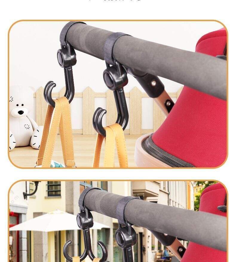 New multi-functional electric vehicle hook double hook cart package baby stroller hook multi-functional bike details