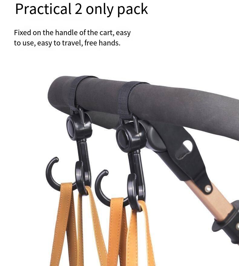 New multi-functional electric vehicle hook double hook cart package baby stroller hook multi-functional bike supplier