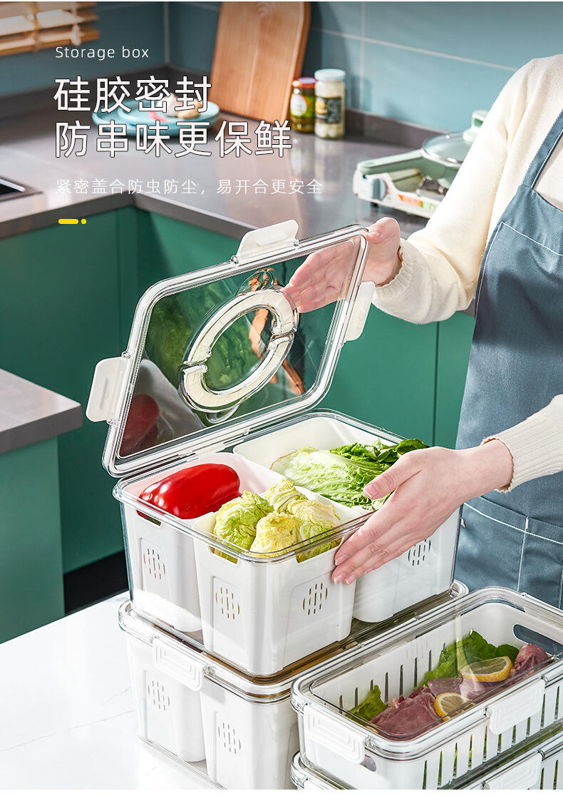 Refrigerator storage box food grade food vegetable preservation frozen kitchen prepared dishes sorting and sealing artifact manufacture