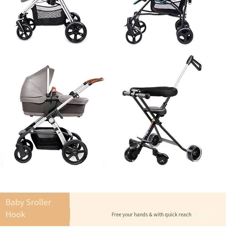 New multi-functional electric vehicle hook double hook cart package baby stroller hook multi-functional bike supplier