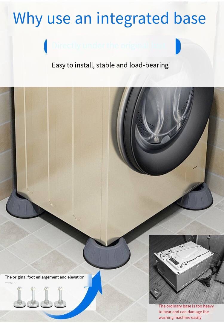 Washing machine foot mat shockproof dynamic pad roller wave wheel universal increase anti-skid moisture-proof base manufacture