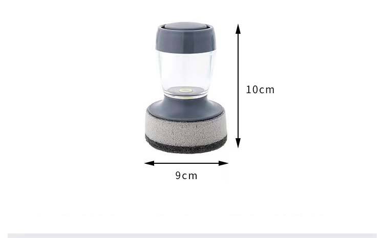 Lazy brush pot artifact press clean add liquid wash pot brush kitchen household sponge clean wash pot brush steel supplier