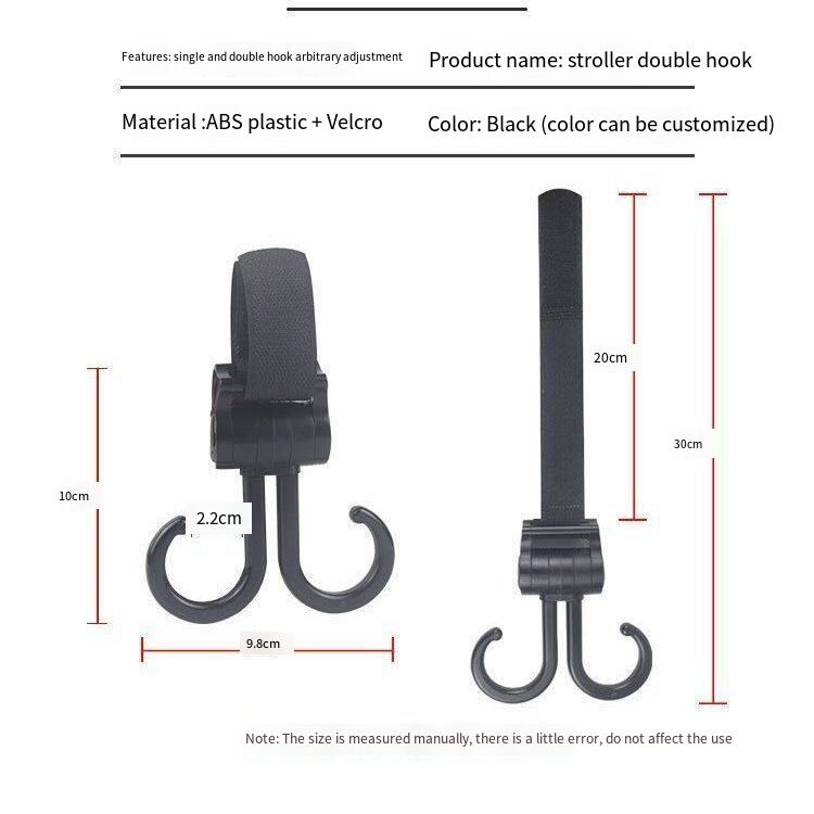 New multi-functional electric vehicle hook double hook cart package baby stroller hook multi-functional bike manufacture