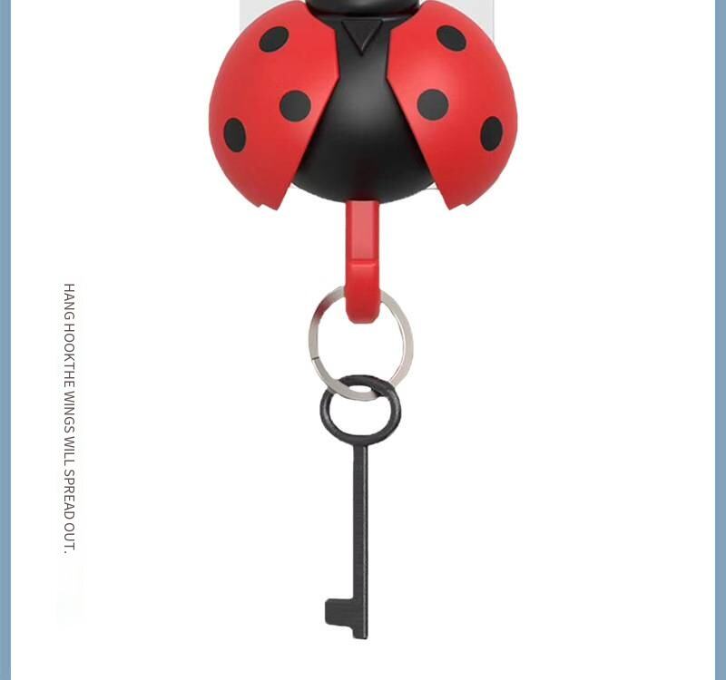 ใหม่ Creative Beetle Key Hook ปีกตรวจจับแรงโน้มถ่วงเปิดโดยอัตโนมัติผลิตตะขอกุญแจน่ารักสร้างสรรค์