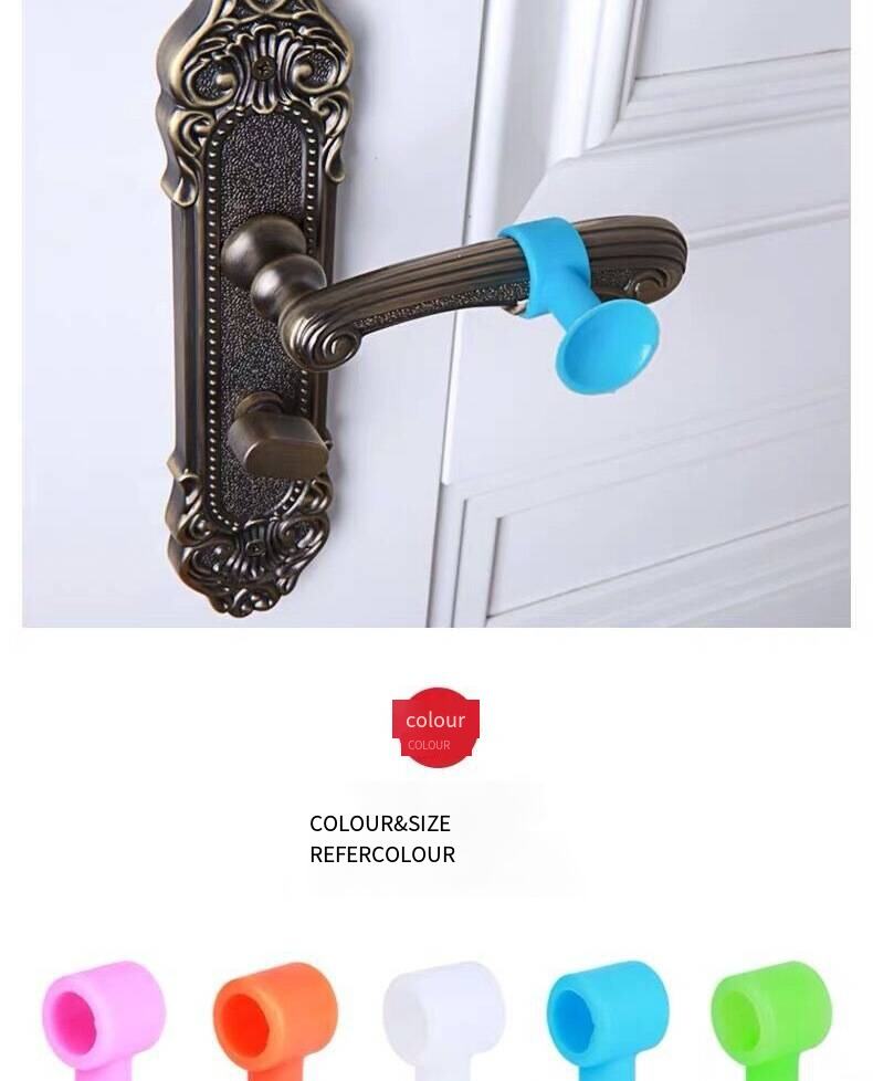 Door suction Punch free silicone door top anti-collision door stop window handle  cup anti-collision mat factory