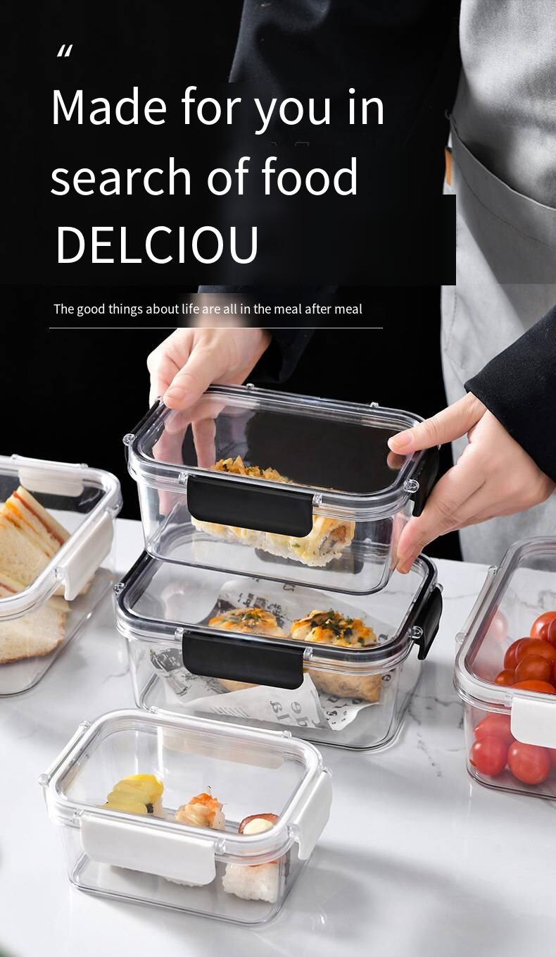 Crisper food-grade refrigerator special storage box Frozen sealed box with lid food dumpling box vegetable food jar manufacture