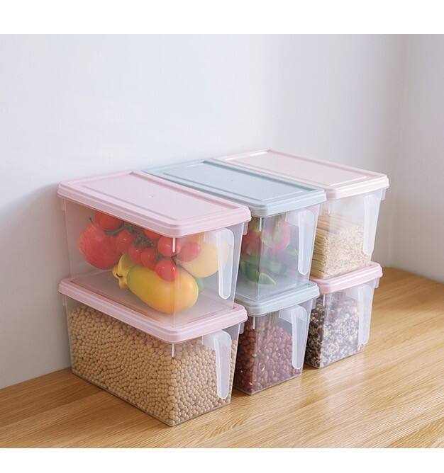 Transparent 4L Refrigerator storage Box Drawer Kitchen Fruit Food vegetable fruit crisper with lid sealed storage box manufacture