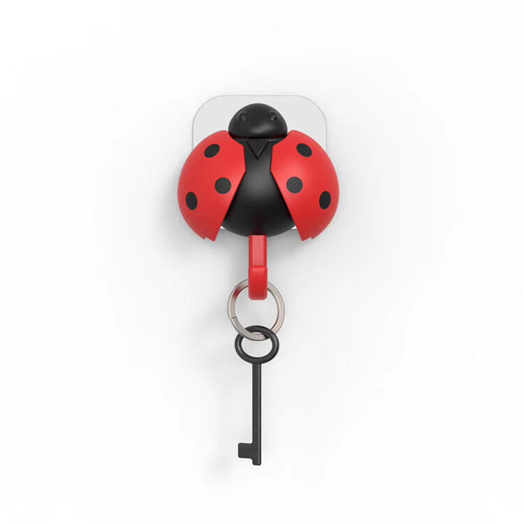 New Creative Beetle Key Hook Gravity sensing wings automatically open Creative cute key hook details