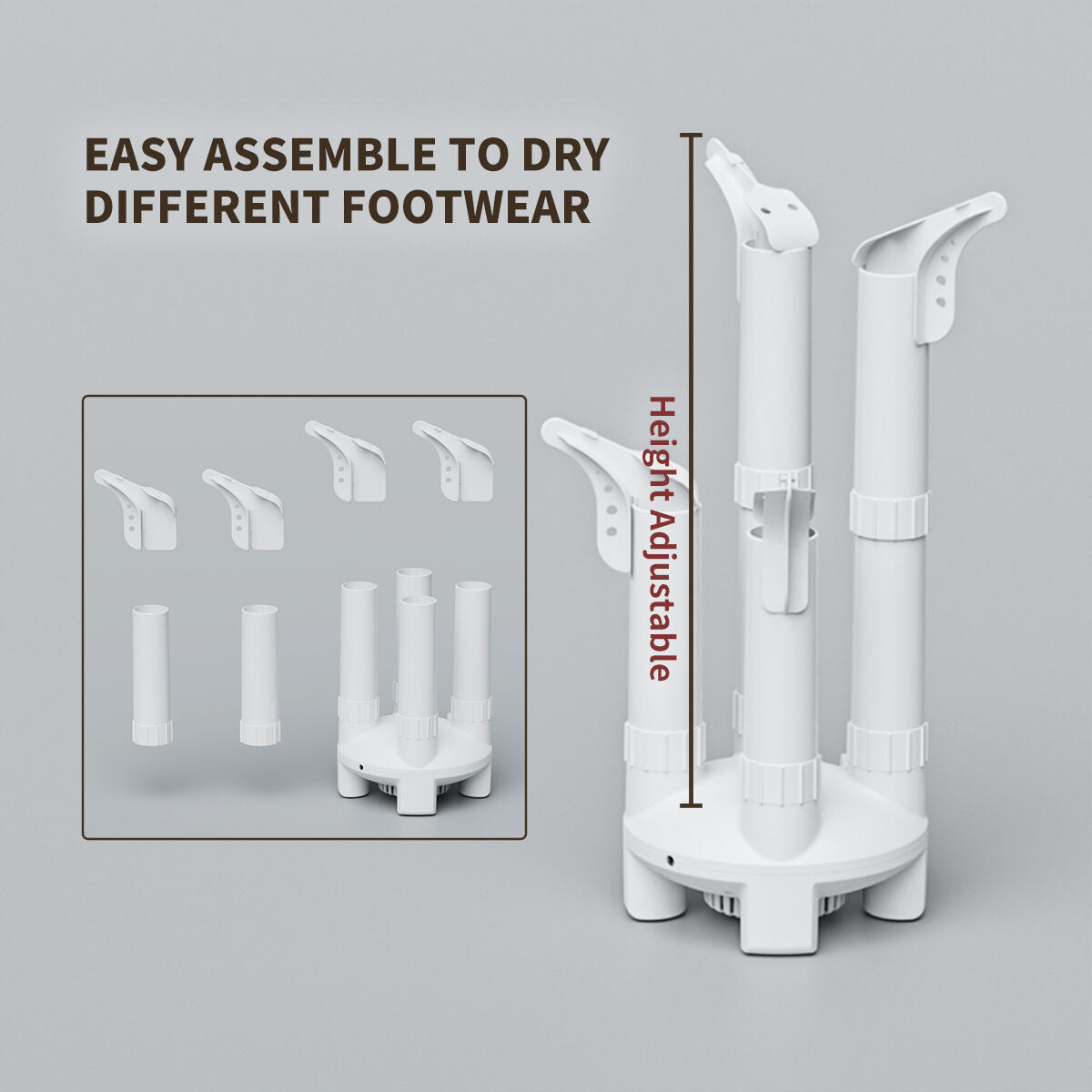 4-tube Adjustable Design Electric Boot & Shoe Dryer