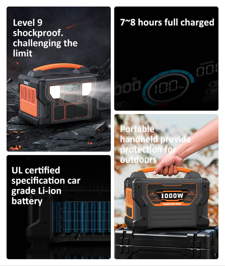 ISEMI Smart Charging-Technologie, wiederaufladbarer Lithium-Akku, langlebige Camping-Stromversorgung