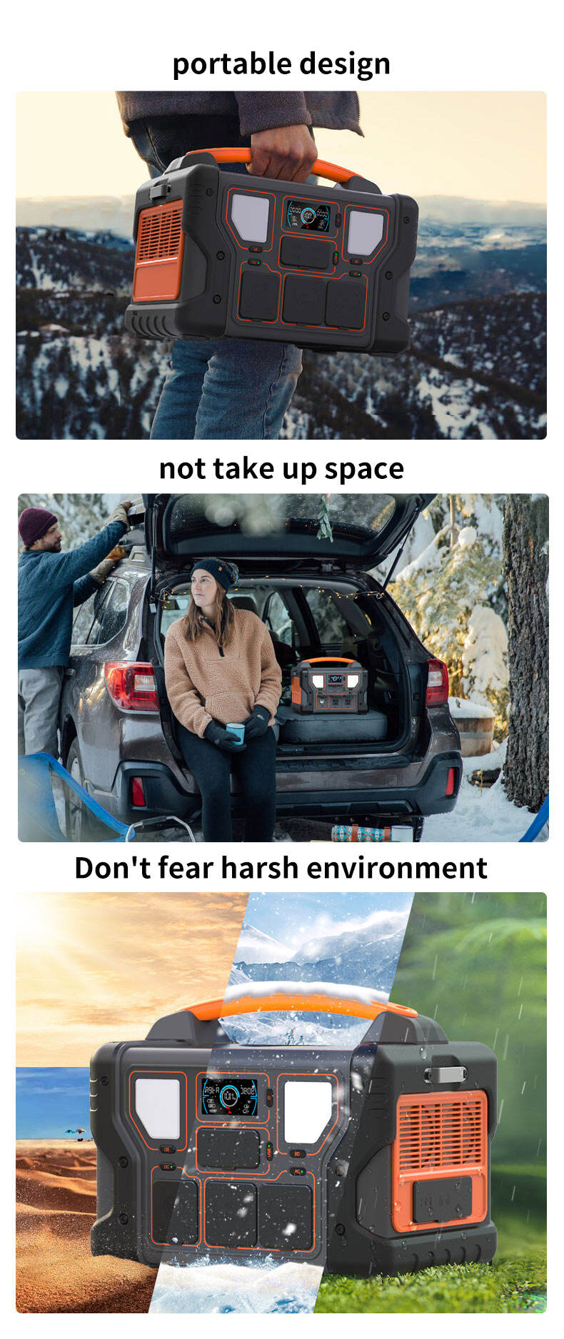 Emergency Power Source Outdoor Charging Solution Long-lasting Camping Power factory