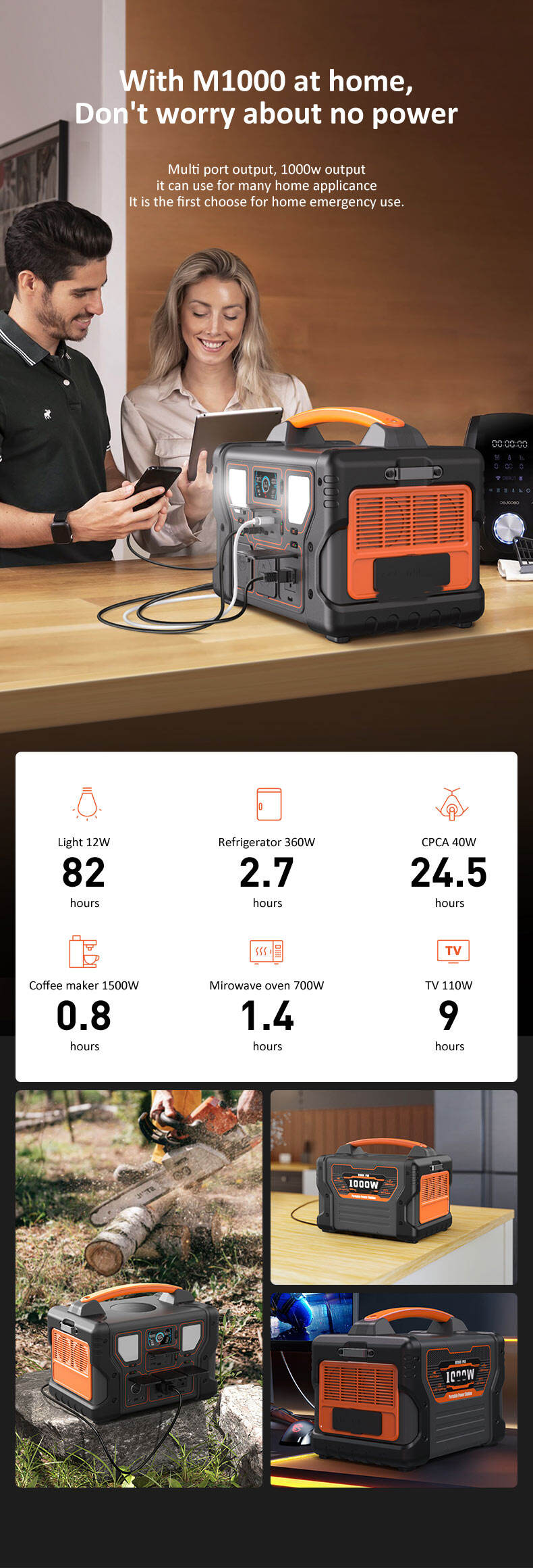 ISEMI Smart Charging Technology Wiederaufladbarer Lithium-Akku Langlebige Camping-Power-Fabrik