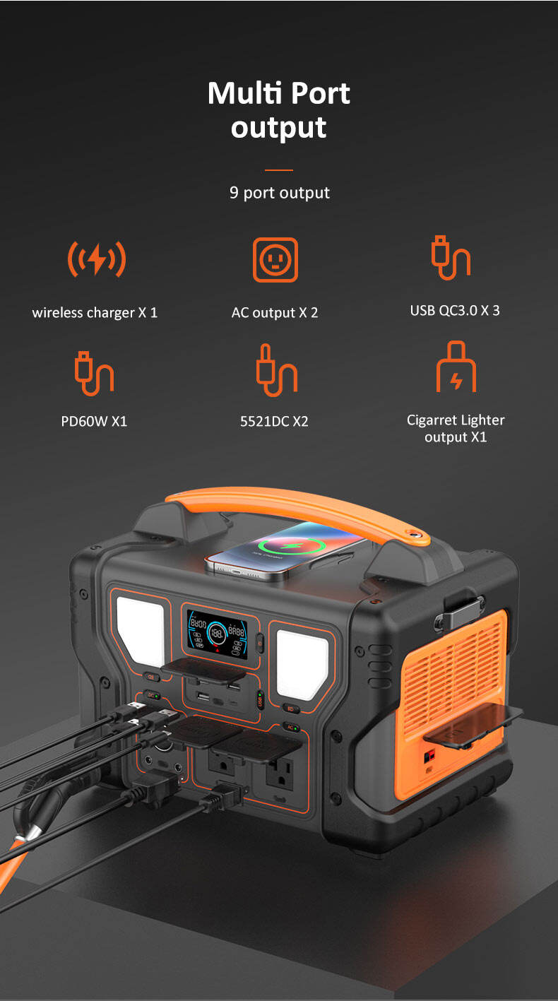 ISEMI Smart Charging Technology Wiederaufladbarer Lithium-Akku Langlebiger Camping-Stromlieferant