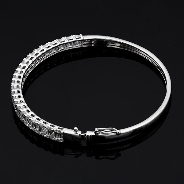Lab grown diamond bangles outshine the traditional