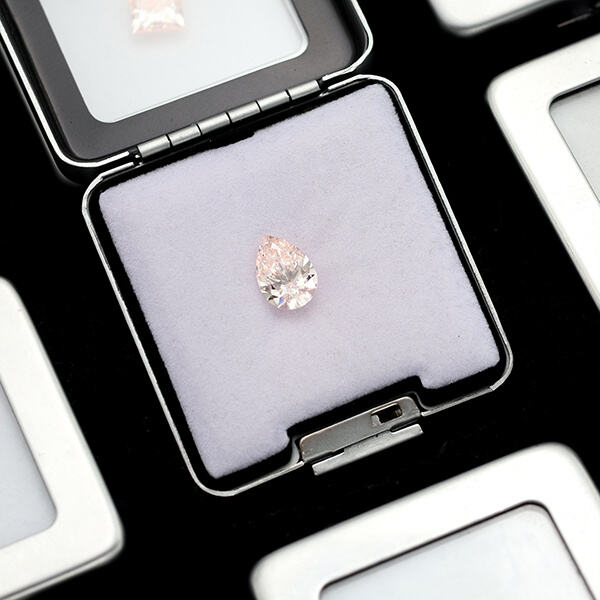 Eco-friendly and sustainable lab-grown pear diamonds