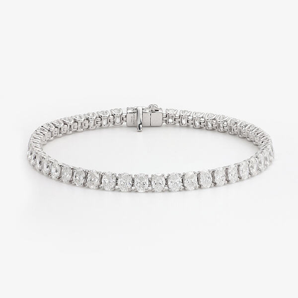 Laboratoriecreeret diamant tennisarmbånd