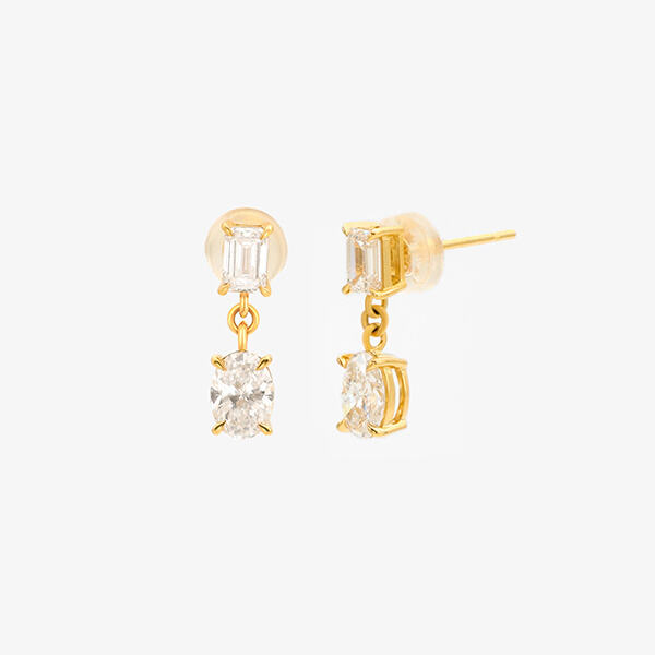 Stay on Top of Fashion with Lab Diamond Drop Earrings