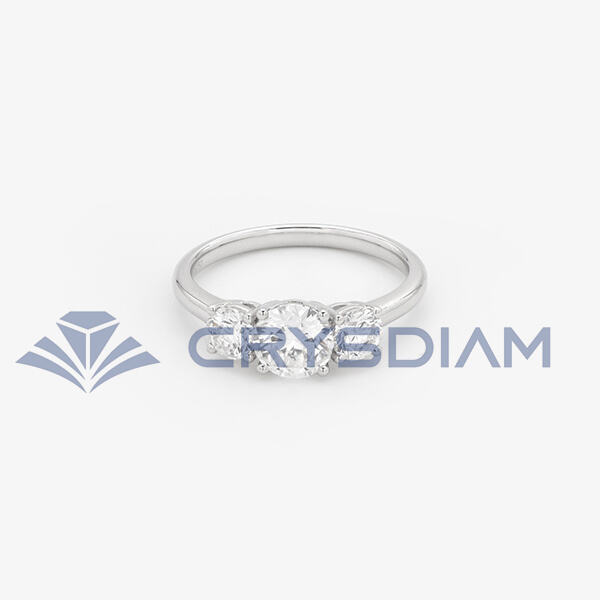 Lab Diamond Half Eternity Band