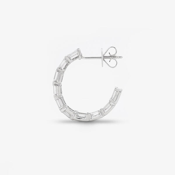 Sleek Lab Diamond Hoops for the Modern Woman
