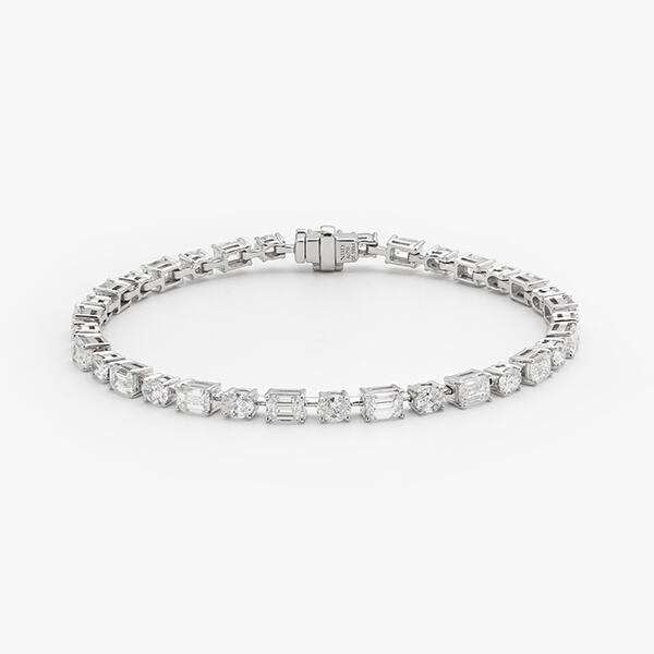 Get ready to turn heads with the sparkling lab tennis bracelet.