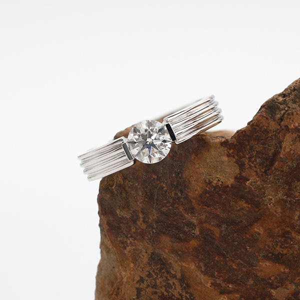 Men's Lab Diamond Wedding Bands