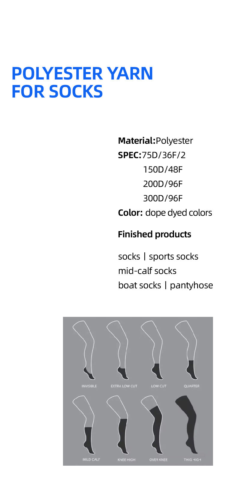 Welong 100% Polyester Draw texturing Yarn Dope Dyed Color 150/48 Dty Polyester Yarn supplier